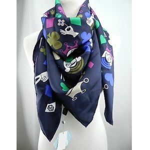Jonathan Adler House of Cards silk scarf